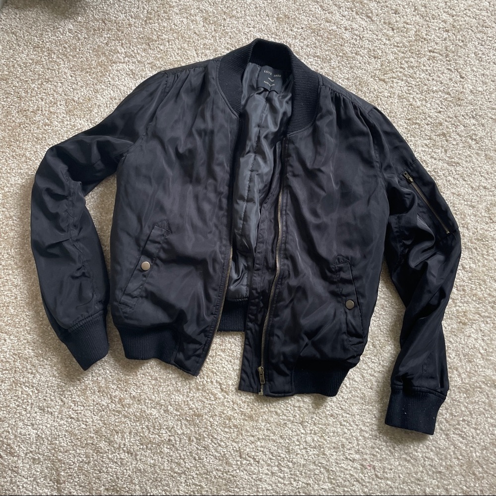 Black Bomber Jacket